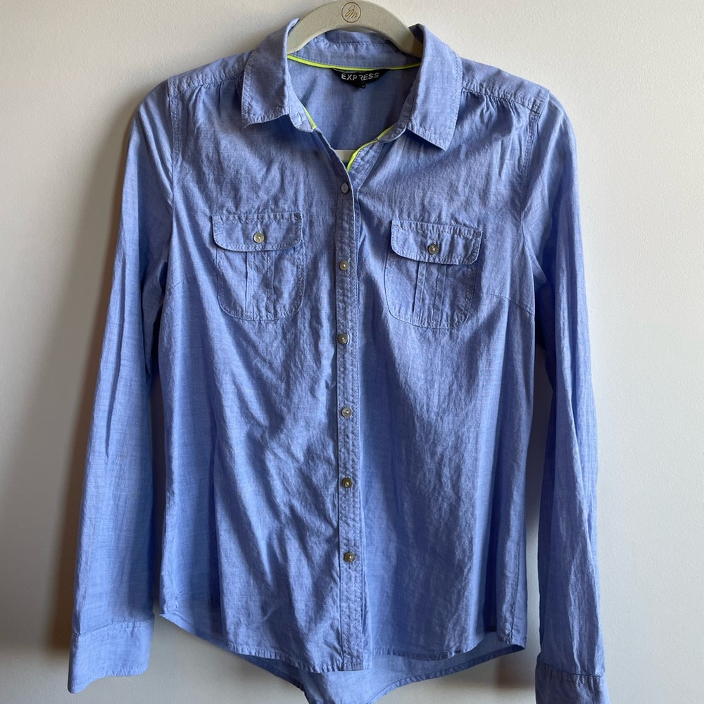 Express chambray button down